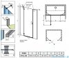 Radaway Torrenta DWJS drzwi wnękowe 200 lewe przejrzyste 1320812-01-01L/1320570-01-01